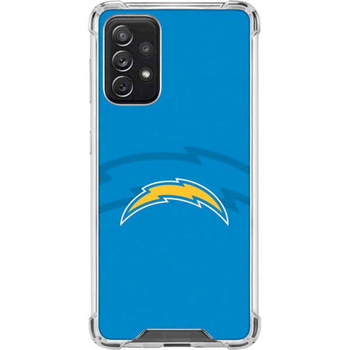 NFL Los Angeles Chargers Double Vision Galaxy A72 5G Clear Case
